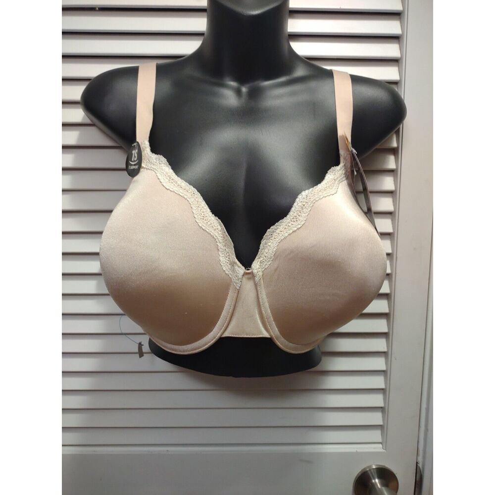 Playtex M538 Sleek & Sexy Lift Underwire Beige Nude Bra Women's Size 44C NWT